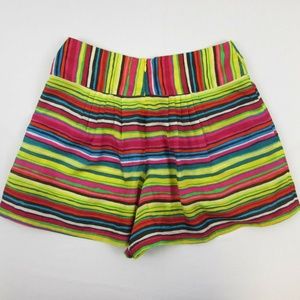 Nanette Lepore Stripe Silk Flowy Shorts Size 0